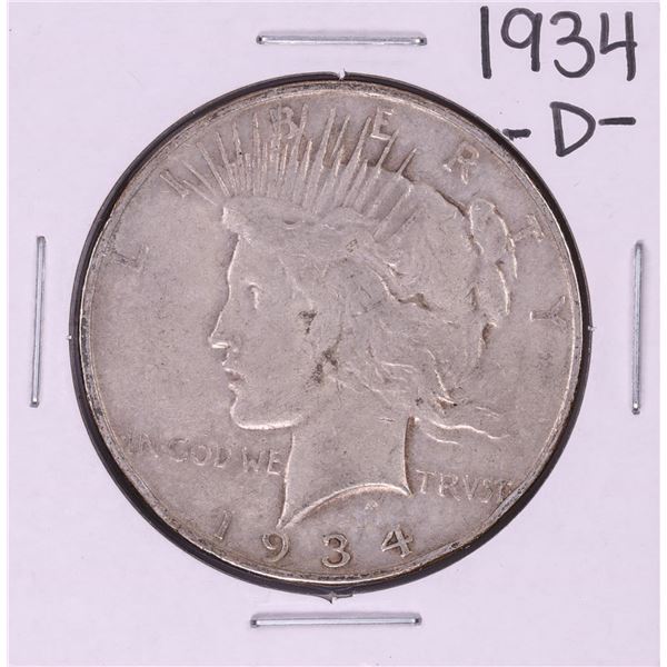 1934-D $1 Peace Silver Dollar Coin