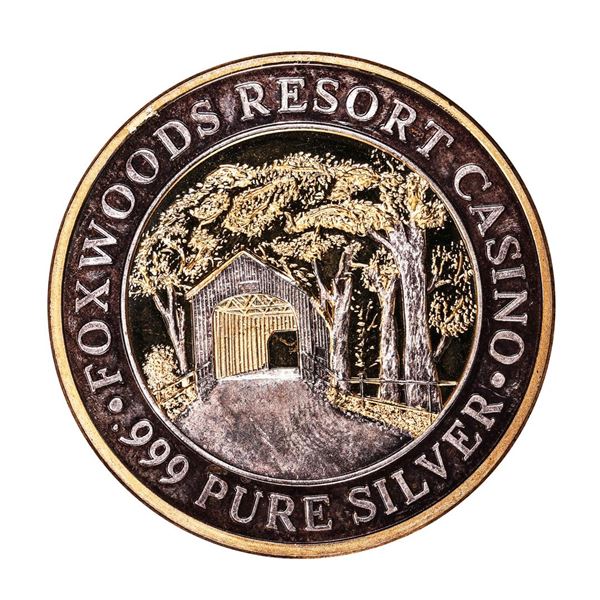 .999 Fine Silver Foxwoods Resort & Casino, MA $40 Casino Limited Edition Gaming Token