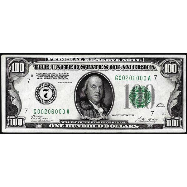 1928 $100 Federal Reserve Note Chicago