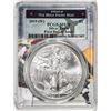 Image 1 : 2019-(W) $1 American Silver Eagle Coin PCGS MS70 First Day of Issue West Point Mint