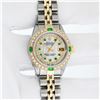 Image 3 : Rolex Ladies Two Tone Diamond and Emerald Datejust Wristwatch