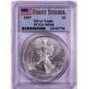 Image 1 : 1997 $1 American Silver Eagle Coin PCGS MS68 First Strike