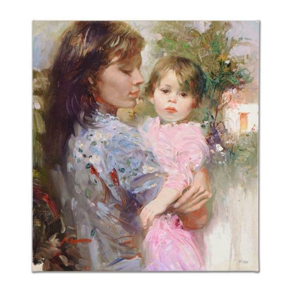 Pino (1939-2010) "Little Cherub" Limited Edition Giclee On Canvas