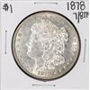 Image 1 : 1878 7/8TF $1 Morgan Silver Dollar Coin