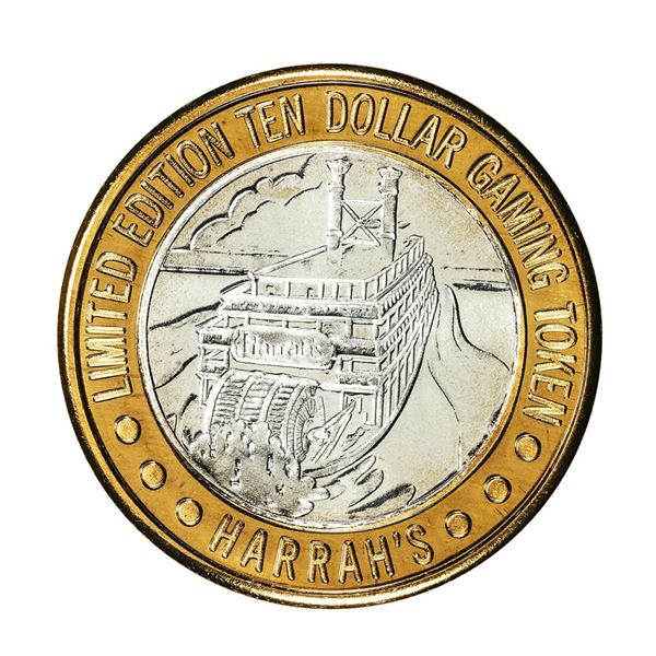 .999 Fine Silver Harrah's Casino Las Vegas, NV $10 Limited Edition Gaming Token