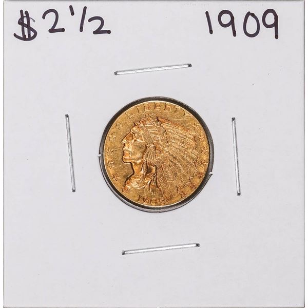 1909 $2 1/2 Indian Head Quarter Eagle Gold Coin