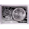 Image 1 : 1993 $1 American Silver Eagle Coin & 2oz Silver Bar Set