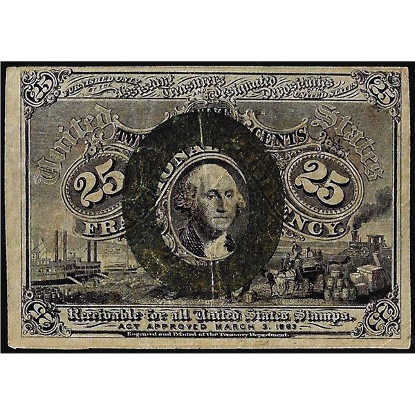 March 3, 1863 Second Issue Twenty-Five Cents Fractional Currency Note