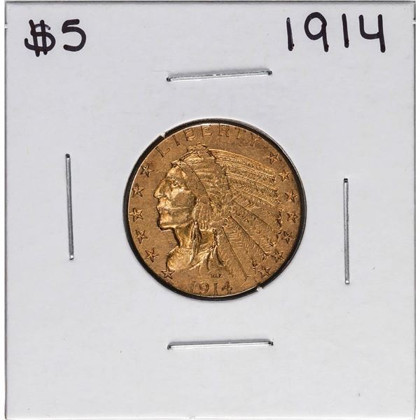 1914 $5 Indian Head Half Eagle Gold Coin