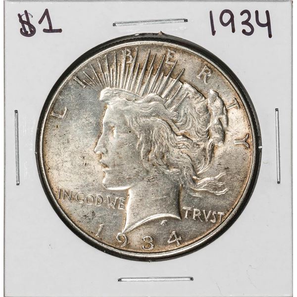 1934 $1 Peace Silver Dollar Coin
