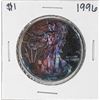 Image 1 : 1996 $1 American Silver Eagle Coin