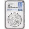 Image 1 : 2019-W $1 Burnished American Silver Eagle Coin NGC MS70 First Day of Issue
