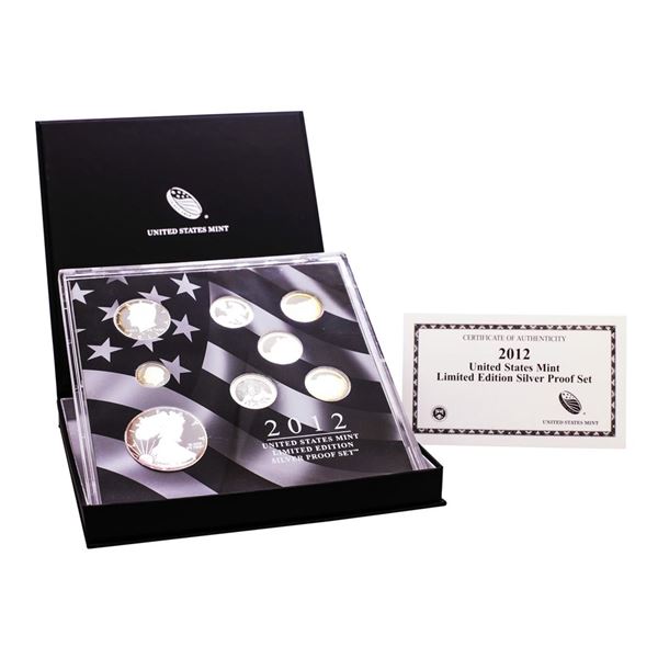 2012 United States Mint Limited Edition Silver Proof Set w/ Box & COA