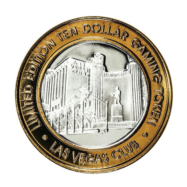 .999 Fine Silver Las Vegas Club $10 Limited Edition Gaming Token