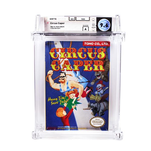 Circus Caper NES Nintendo Sealed Video Game WATA 9.6/A