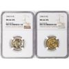 Image 1 : Lot of (2) 1943-D Jefferson Nickel Coins NGC MS66 5FS