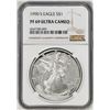 Image 1 : 1990-S $1 Proof American Silver Eagle Coin NGC PF69 Ultra Cameo