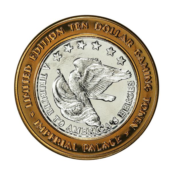 .999 Silver Imperial Palace Las Vegas, NV $10 Casino Limited Edition Gaming Token