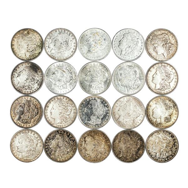 Lot of (20) 1921 $1 Morgan Silver Dollar Coins Culls