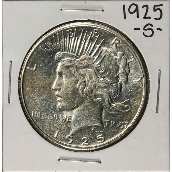 1925-S $1 Peace Silver Dollar Coin