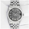 Image 3 : Rolex Men's Stainless Steel Meteorite Diamond Datejust Wristwatch