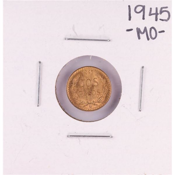 1945 Mexico Dos Pesos Gold Coin