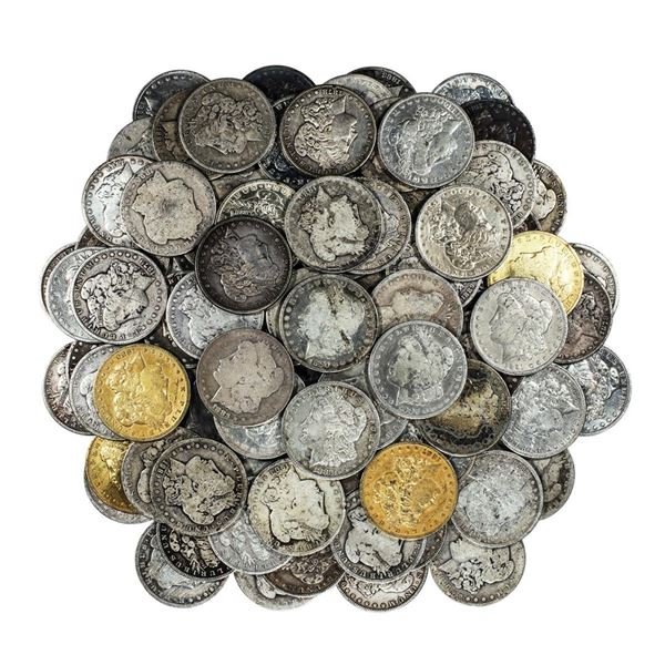 Lot of (100) Pre-1921 $1 Morgan Silver Dollar Coins