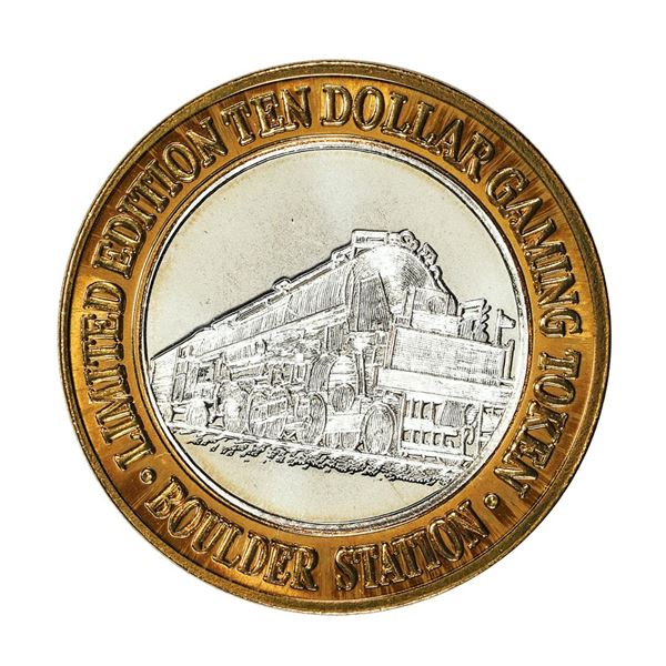 .999 Fine Silver Boulder Station Las Vegas, Nevada $10 Limited Edition Gaming Token