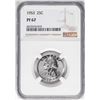 Image 1 : 1953 Proof Washington Quarter Coin NGC PF67