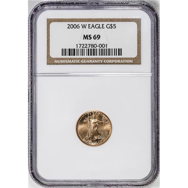 2006-W $5 Burnished American Gold Eagle Coin NGC MS69