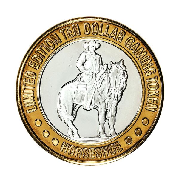 .999 Silver Binion's Horseshoe Las Vegas, NV $10 Casino Limited Edition Gaming Token