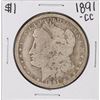 Image 1 : 1891-CC $1 Morgan Silver Dollar Coin