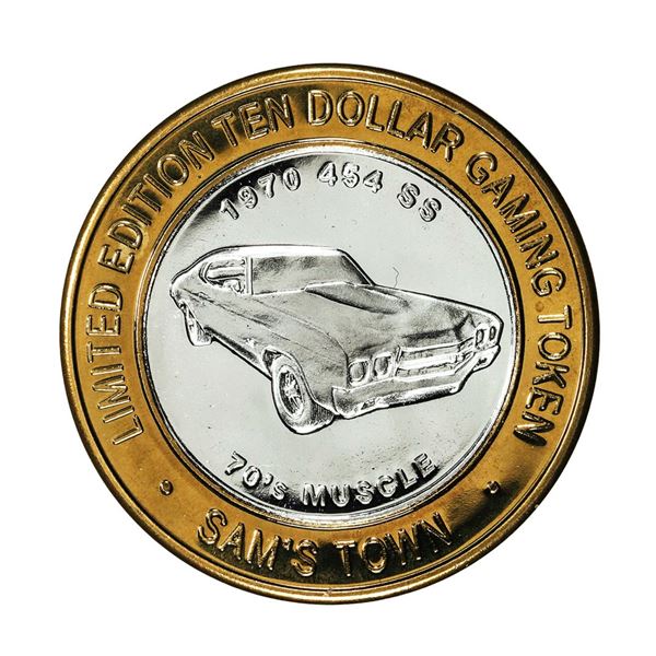 .999 Silver Sam's Town Las Vegas $10 Limited Edition Casino Gaming Token
