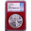 Image 1 : 2021 Type 1 $1 American Silver Eagle Coins NGC MS69 FDOI Red Core