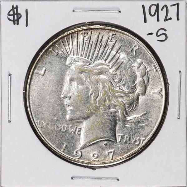 1927-S $1 Peace Silver Dollar Coin