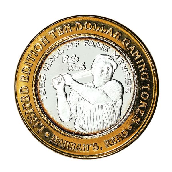 .999 Silver Harrah's Reno, Nevada $10 Casino Limited Edition Gaming Token