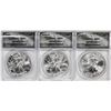 Image 1 : 2016-(P)(S) $1 American Silver Eagle (3) Coin Set ANACS MS69