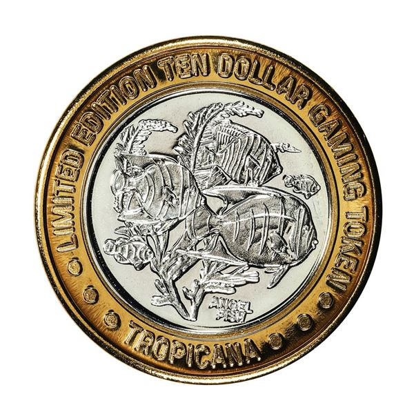 .999 Silver Tropicana Las Vegas, Nevada $10 Casino Limited Edition Gaming Token