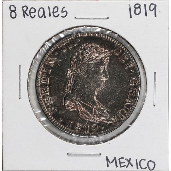 1819 Mo JJ Mexico 8 Reales Silver Coin