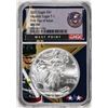 Image 1 : 2021 Type 1 $1 Heraldic American Silver Eagle Coin NGC MS70 FDOI West Point