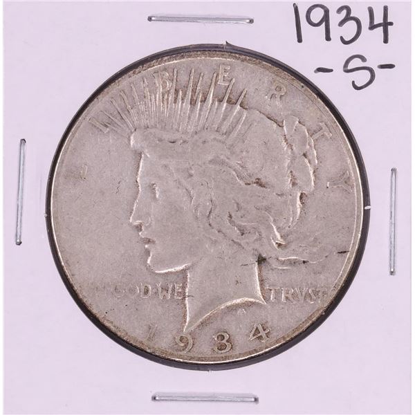 1934-S $1 Peace Silver Dollar Coin