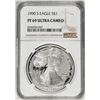 Image 1 : 1990-S $1 Proof American Silver Eagle Coin NGC PF69 Ultra Cameo