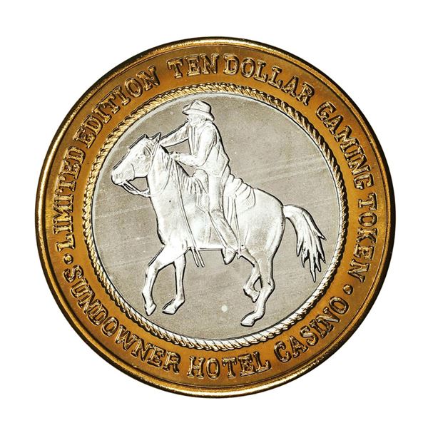 .999 Silver Sundowner Hotel Casino Reno, NV $10 Casino Limited Edition Gaming Token