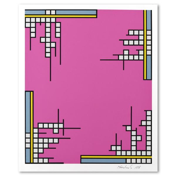 Nicholas Krushenick (1929-1999) "Over The Top" Limited Edition Serigraph On Paper