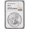Image 1 : 2014 $1 American Silver Eagle Coin NGC MS70