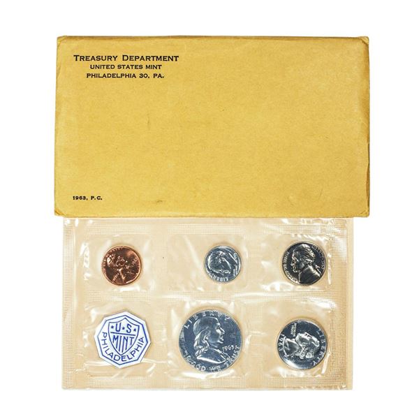 1963 (5) Coin Proof Set In Envelope