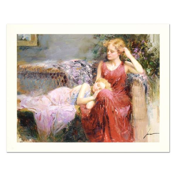 Pino (1939-2010) "A Mother'S Love" Limited Edition Giclee On Paper
