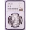 Image 1 : 1878-S $1 Morgan Silver Dollar Coin NGC MS63
