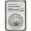 Image 1 : 1996-P $1 Proof American Silver Eagle Coin NGC PF69 Ultra Cameo