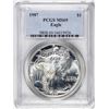 Image 1 : 1987 $1 American Silver Eagle Coin PCGS MS69